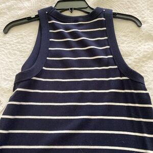 Old Navy T-shirt dress. Navy and white stripe. Size Large.